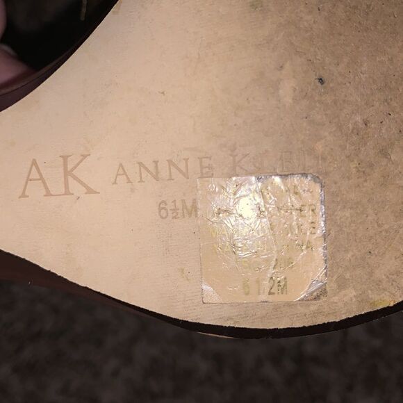 Anne Klein vintage leather wedges, size 6.5. - Picture 7 of 8